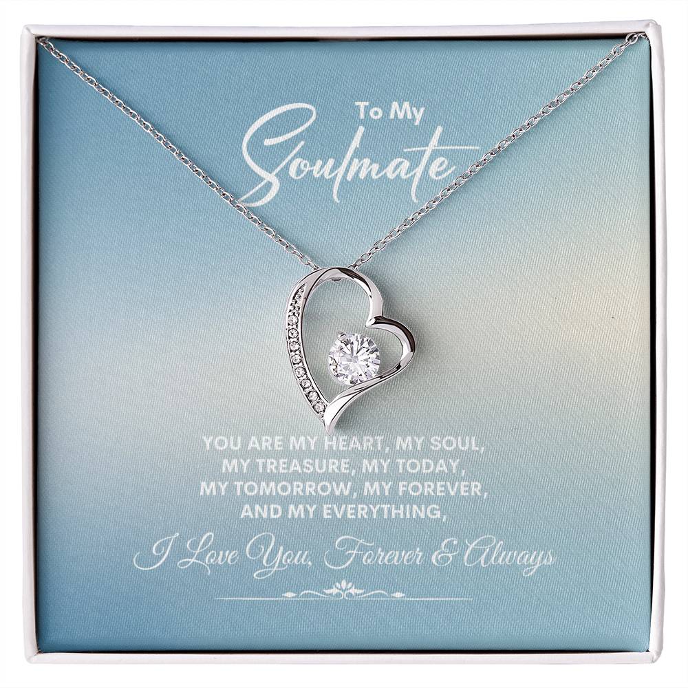 To My Soulmate | You Are My Heart | Forever Love Necklace