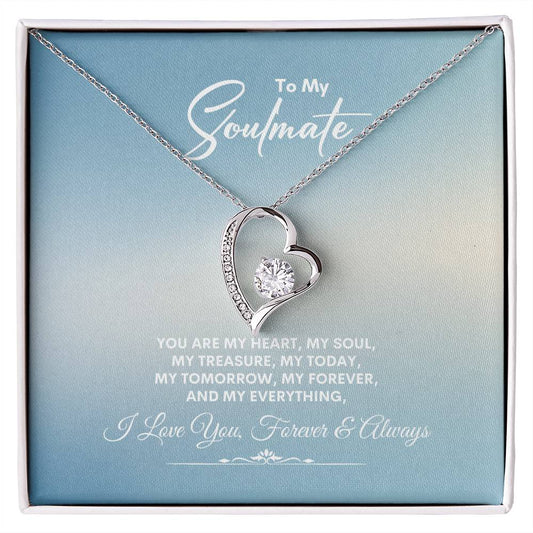 To My Soulmate | You Are My Heart | Forever Love Necklace