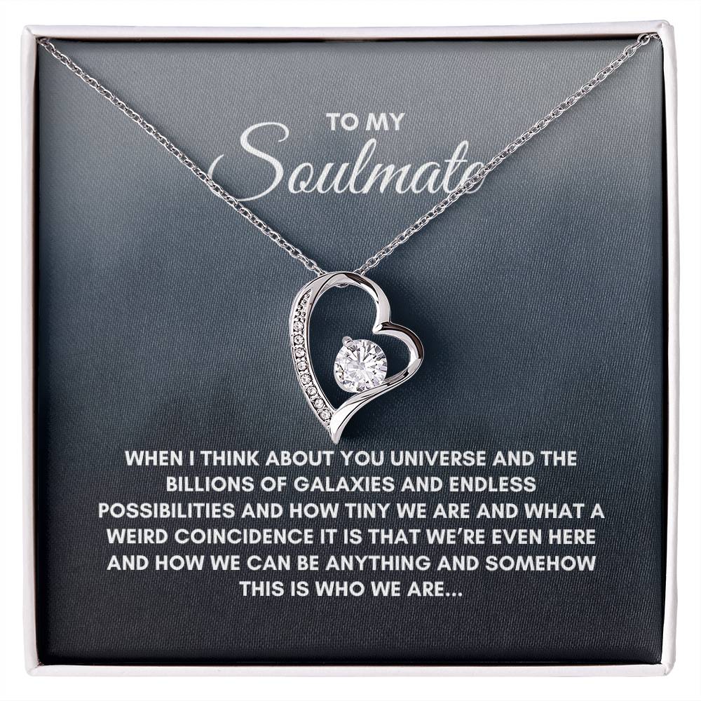 To My Soulmate | When I Think About | Forever Love Necklace