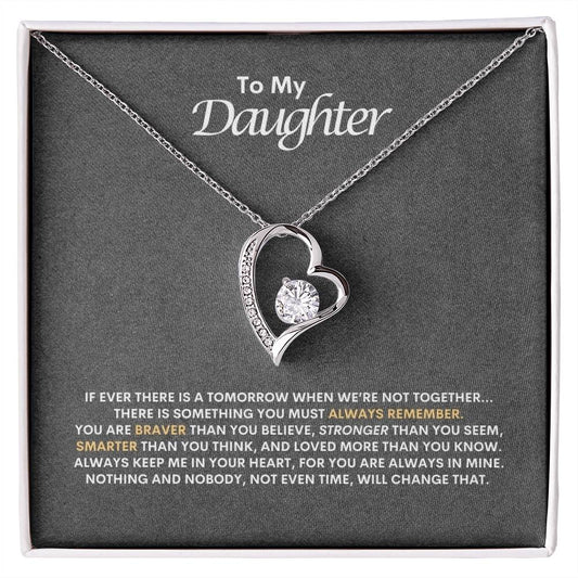 To My Daughter | If Ever there Is A Tomorrow When We're Not Together | Forever Love Necklace