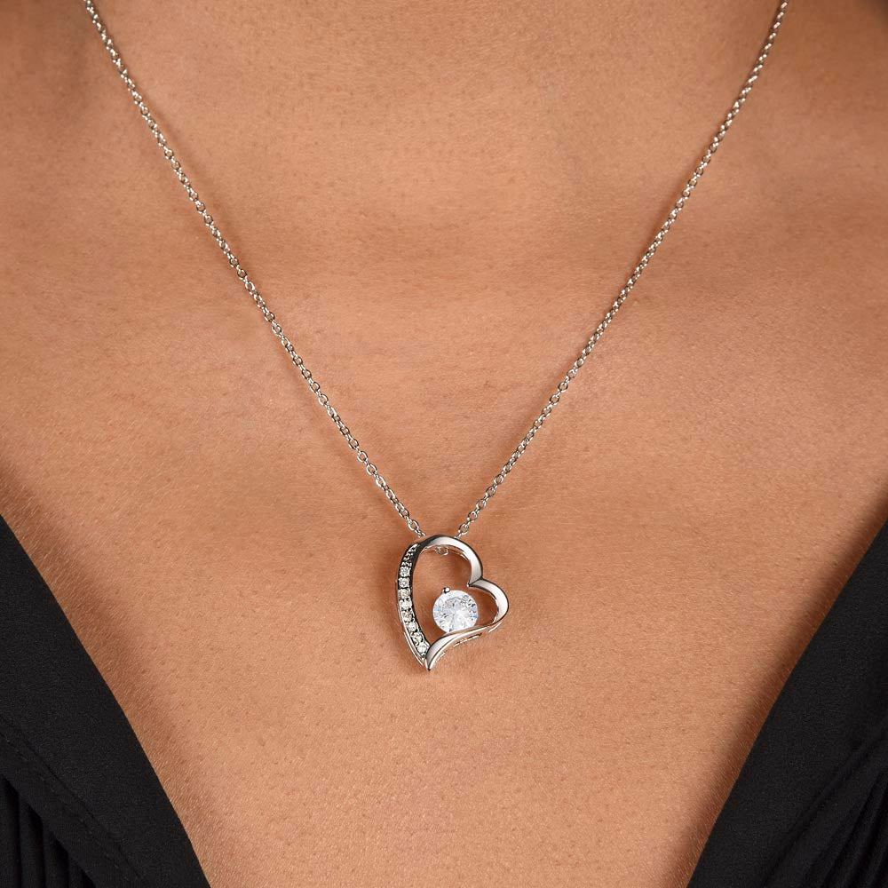 To My Wife | You Are The Strongest, Bravest, Most Caring Person | Forever Love Necklace