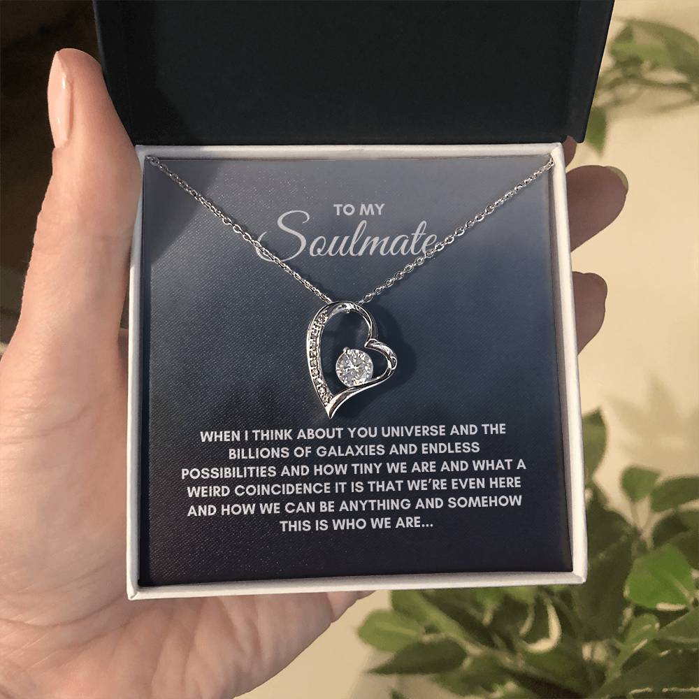 To My Soulmate | When I Think About | Forever Love Necklace
