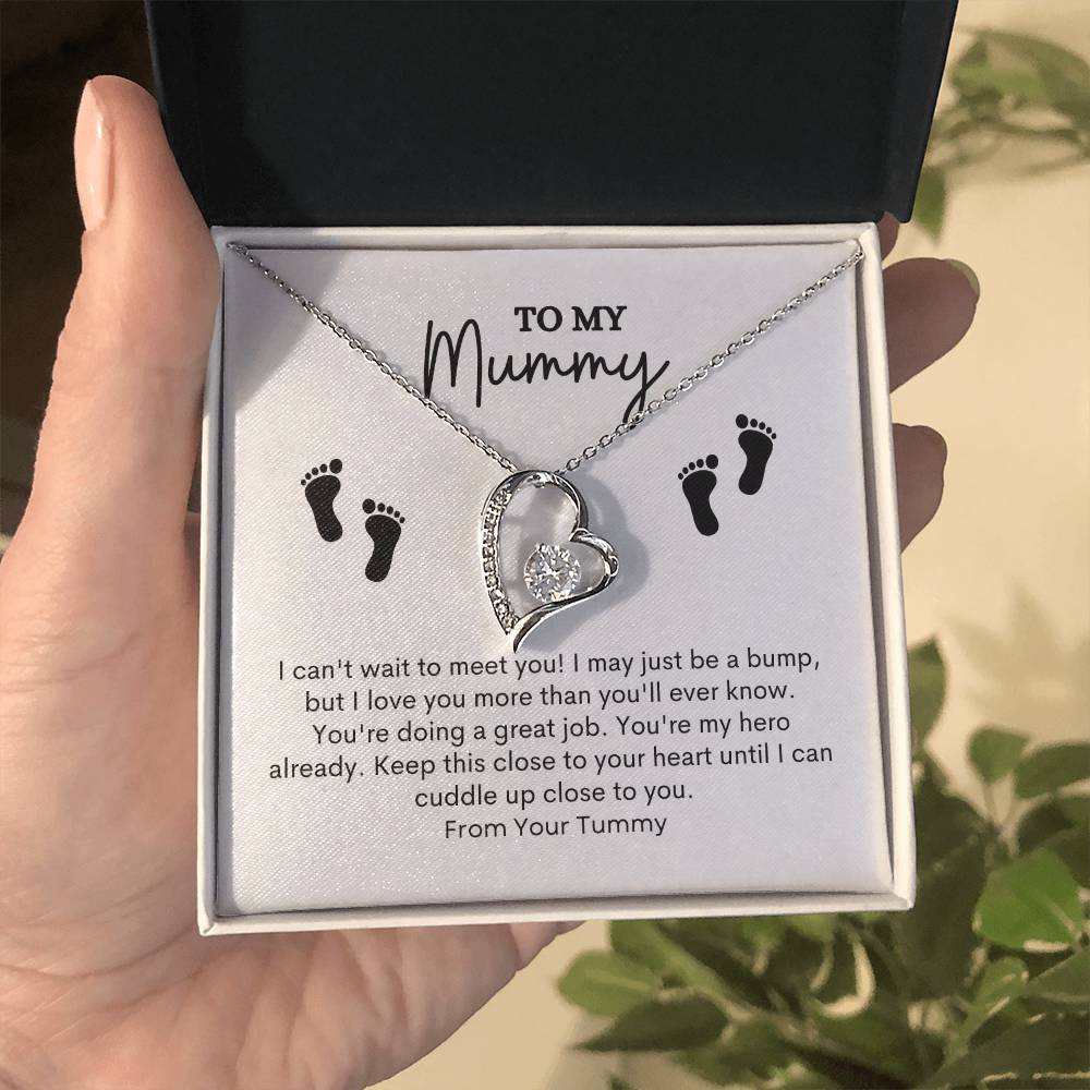 To My Mom | I Can't Wait To Meet You! | Forever Love Necklace