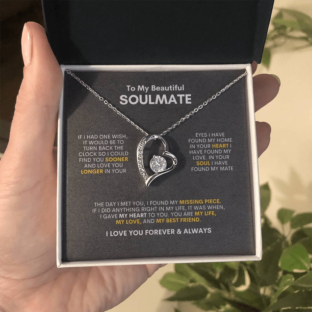 To My Soulmate | If I Had One Wish | Forever Love Necklace