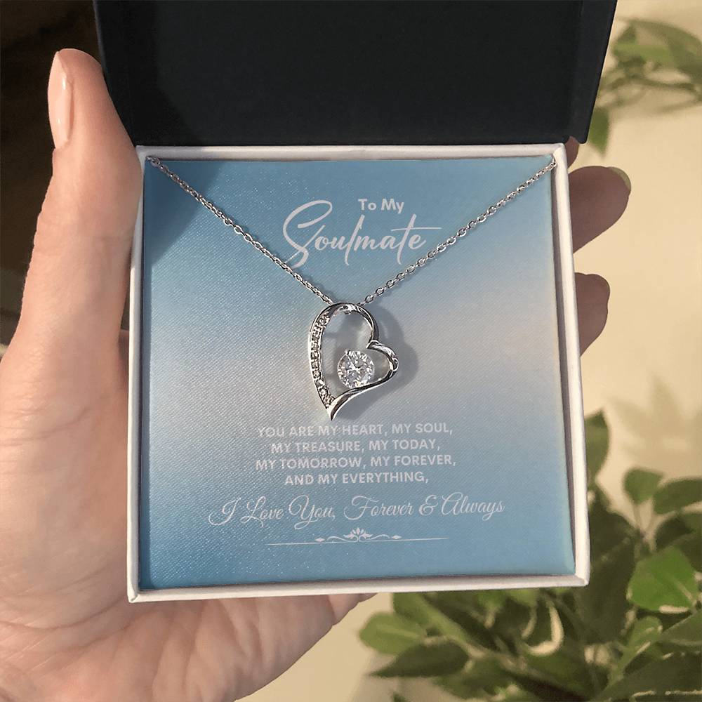 To My Soulmate | You Are My Heart | Forever Love Necklace