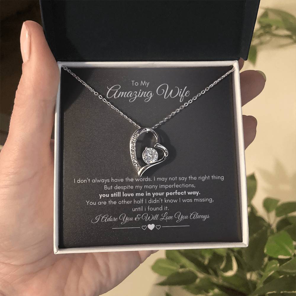 To My Wife | I Don't Always Have The Words | Forever Love Necklace