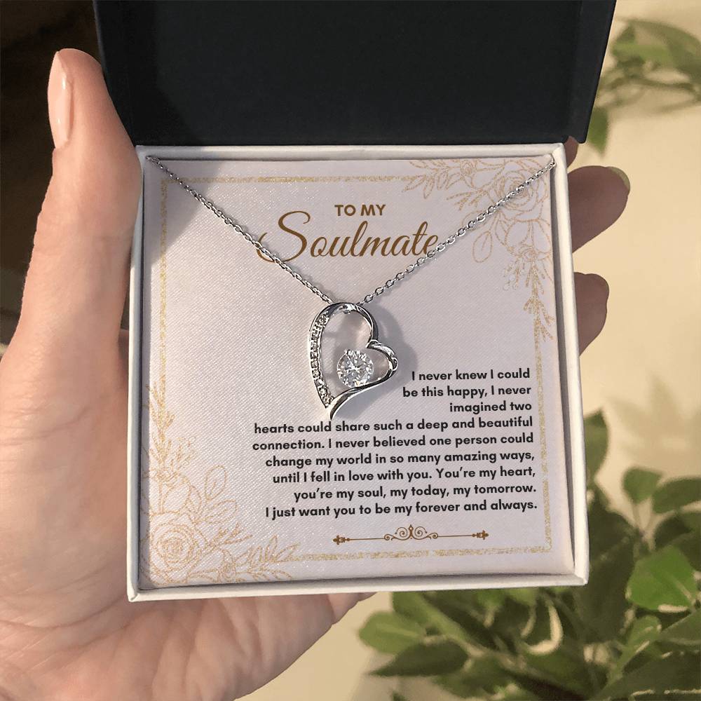 To My Soulmate | I Never Knew I Could | Forever Love Necklace