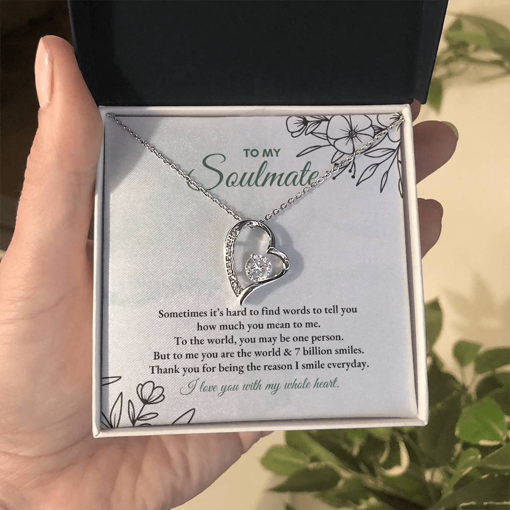 To My Soulmate | Sometimes It's Hard | Forever Love Necklace