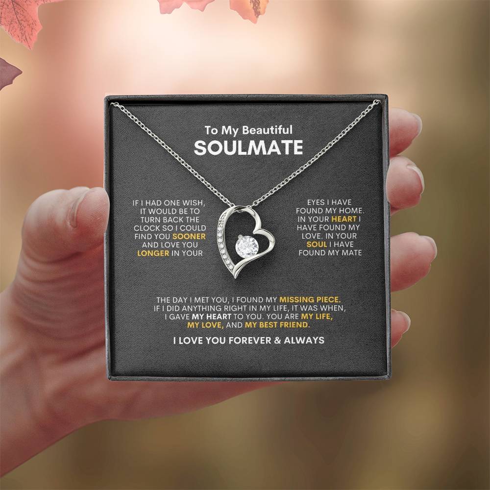 To My Soulmate | If I Had One Wish | Forever Love Necklace
