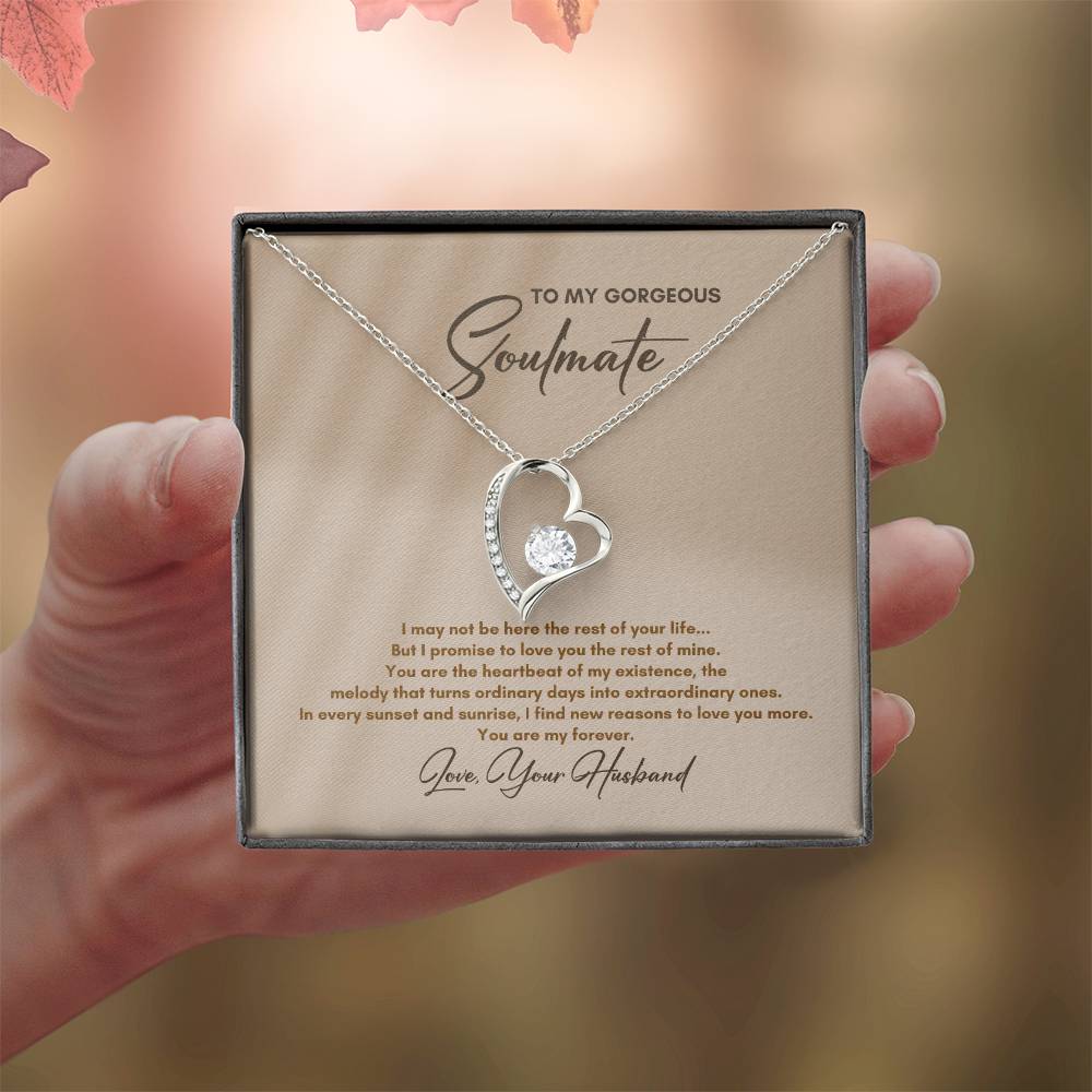 To My Soulmate | I May Not Be Here | Forever Love Necklace