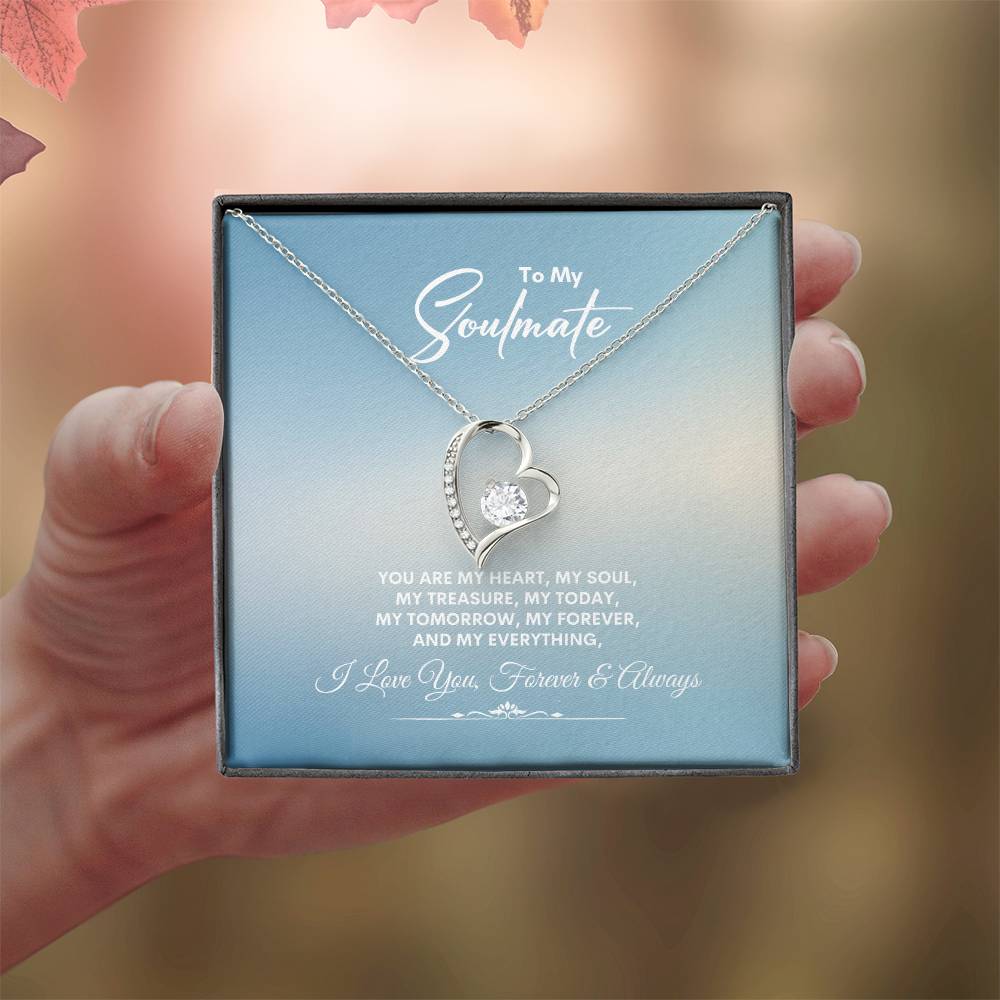 To My Soulmate | You Are My Heart | Forever Love Necklace