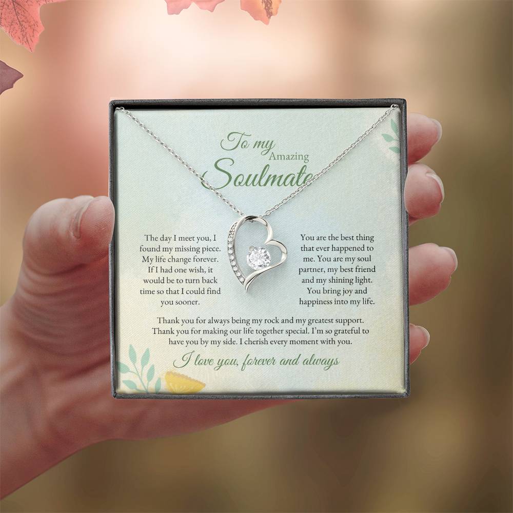 To My Soulmate | The Day I Meet you | Forever Love Necklace
