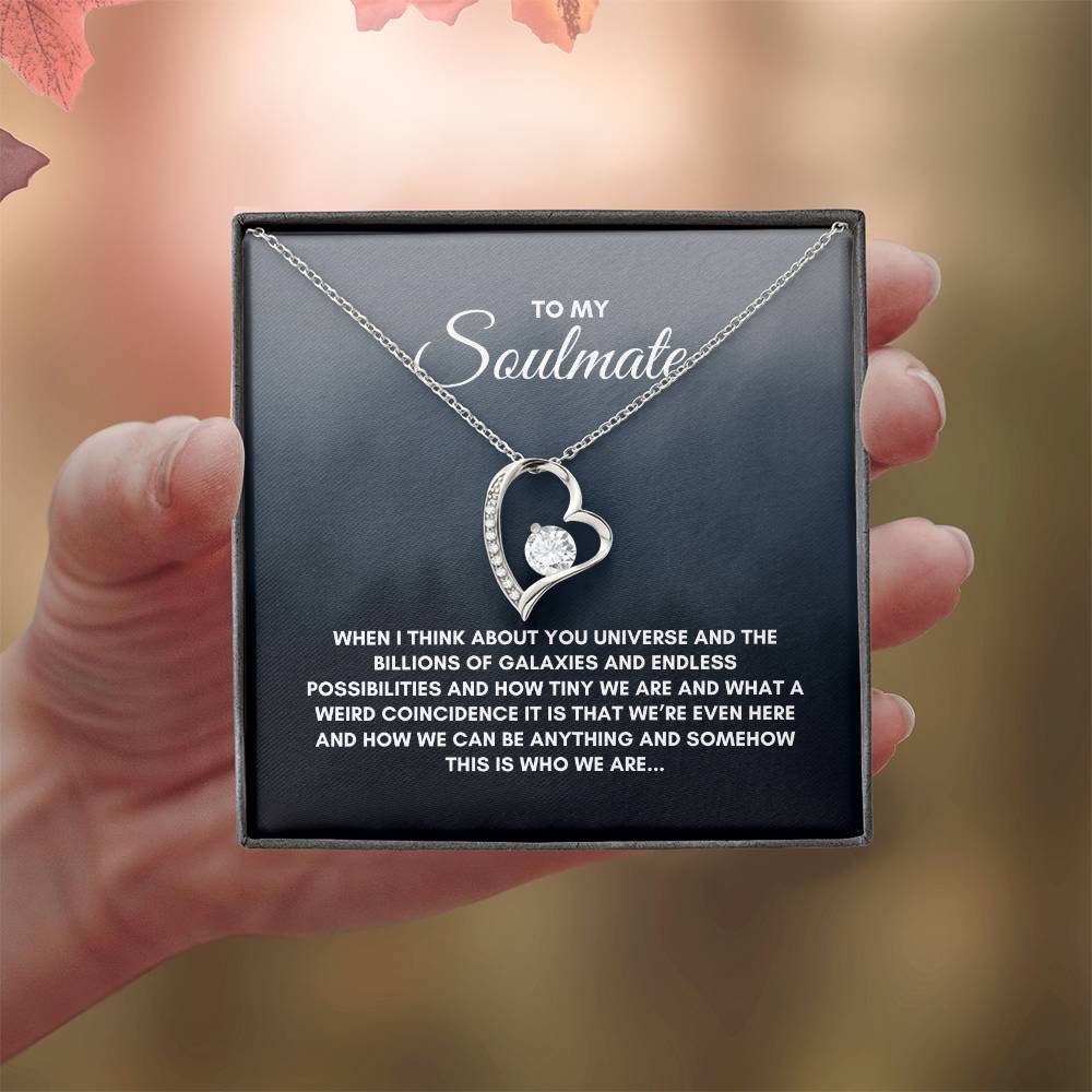 To My Soulmate | When I Think About | Forever Love Necklace