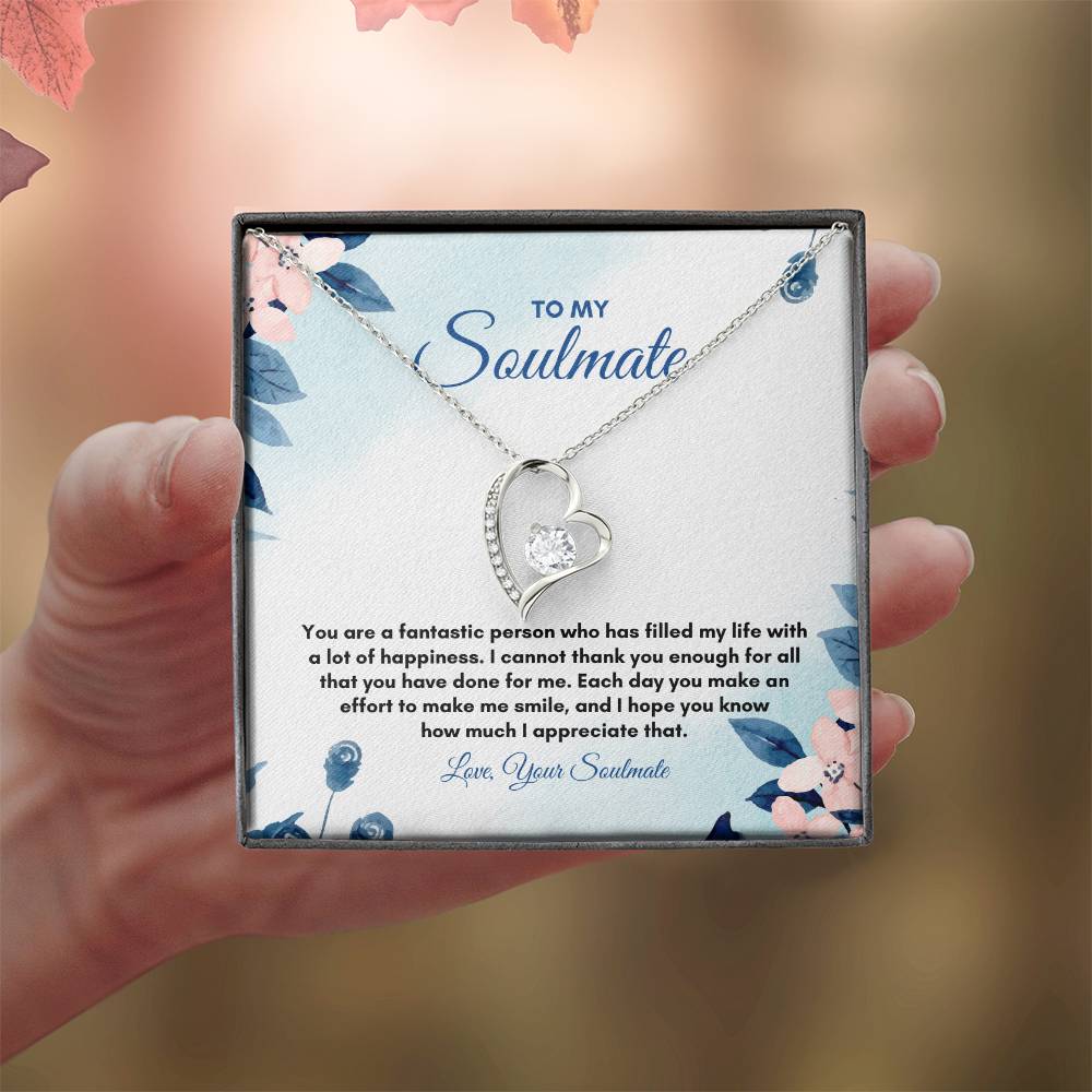 To My Soulmate | You Are A Fantastic | Forever Love Necklace