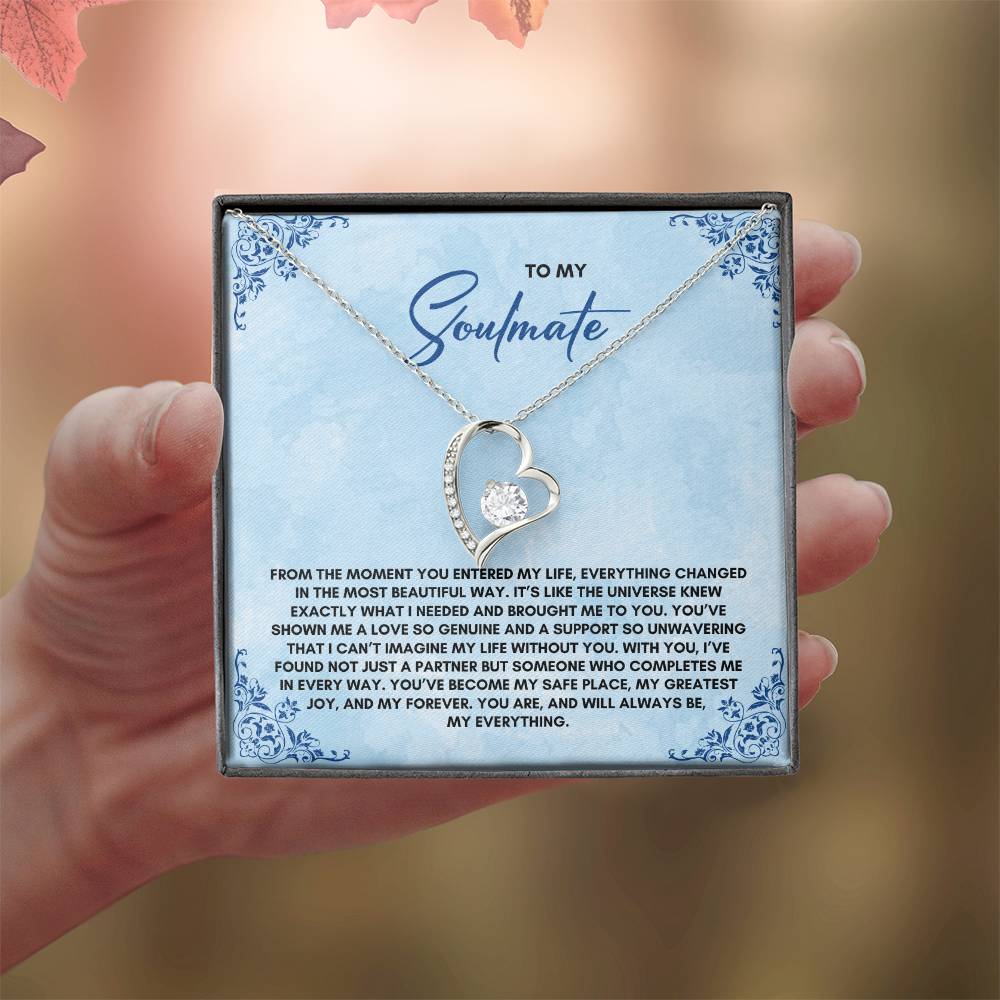 To My Soulmate | From The Moment You Entered| Forever Love Necklace