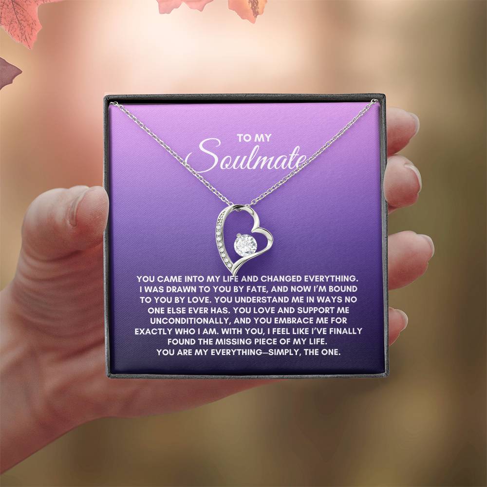 To My Soulmate | You Came Into My Life | Forever Love Necklace