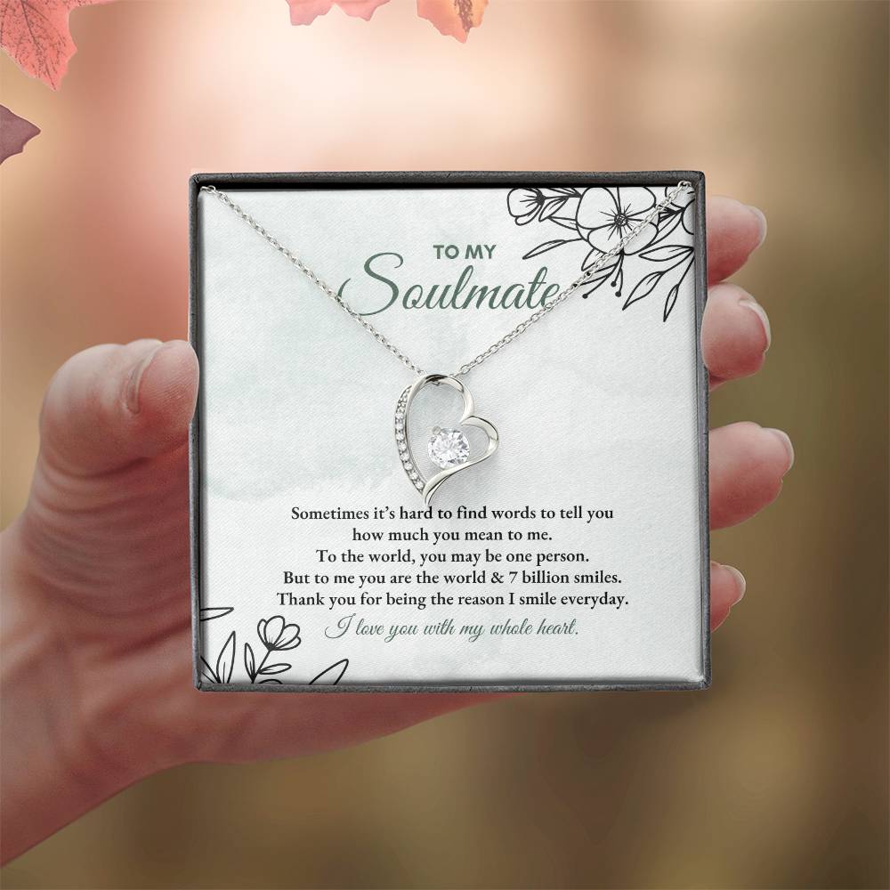 To My Soulmate | Sometimes It's Hard | Forever Love Necklace