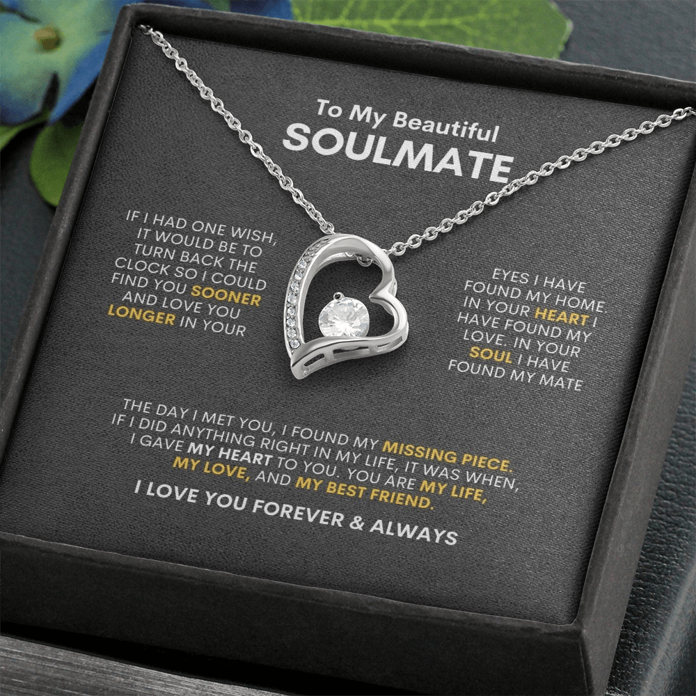 To My Soulmate | If I Had One Wish | Forever Love Necklace