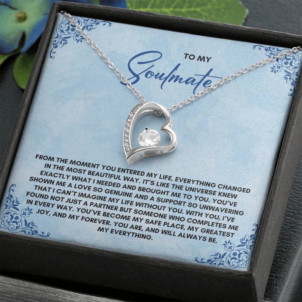 To My Soulmate | From The Moment You Entered| Forever Love Necklace