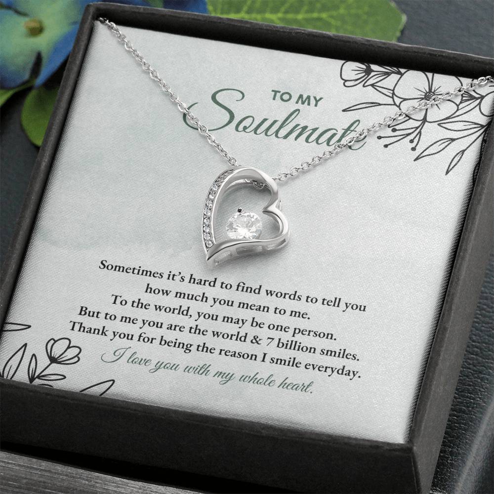 To My Soulmate | Sometimes It's Hard | Forever Love Necklace