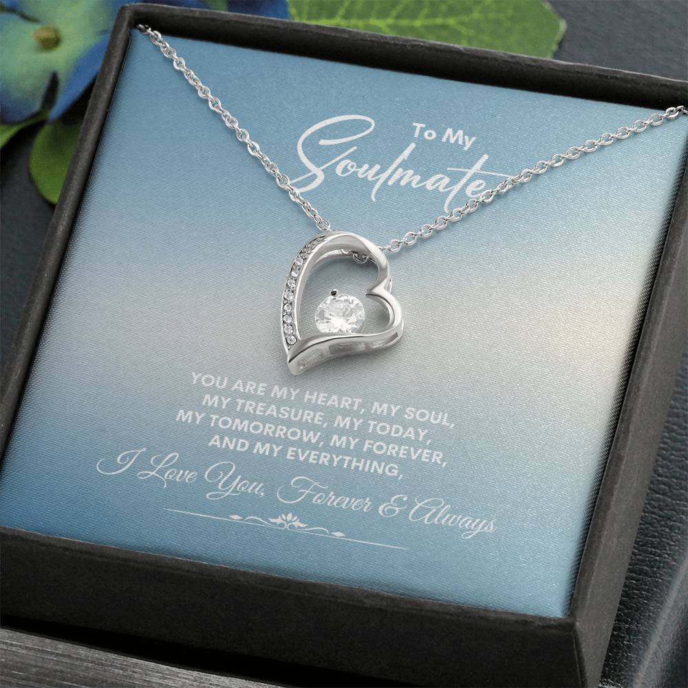 To My Soulmate | You Are My Heart | Forever Love Necklace