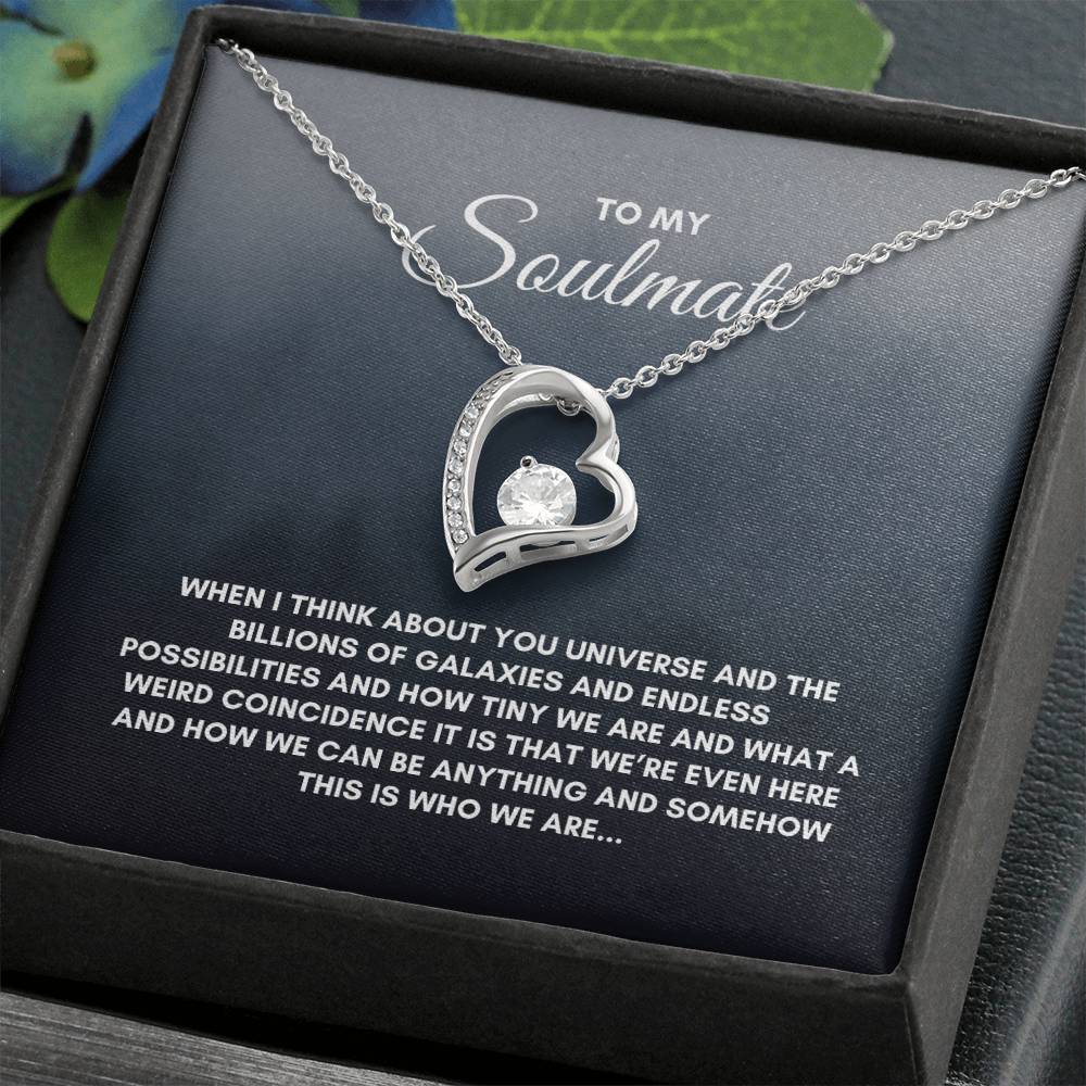 To My Soulmate | When I Think About | Forever Love Necklace