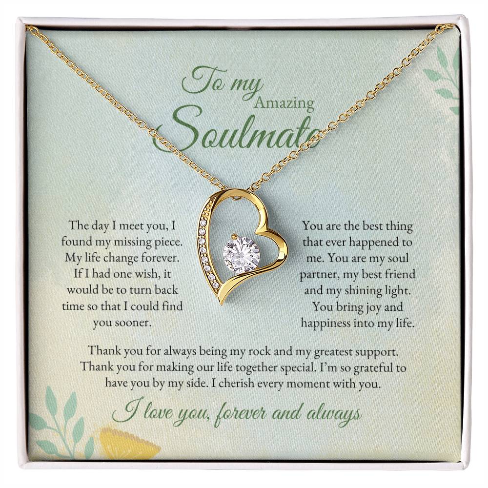 To My Soulmate | The Day I Meet you | Forever Love Necklace