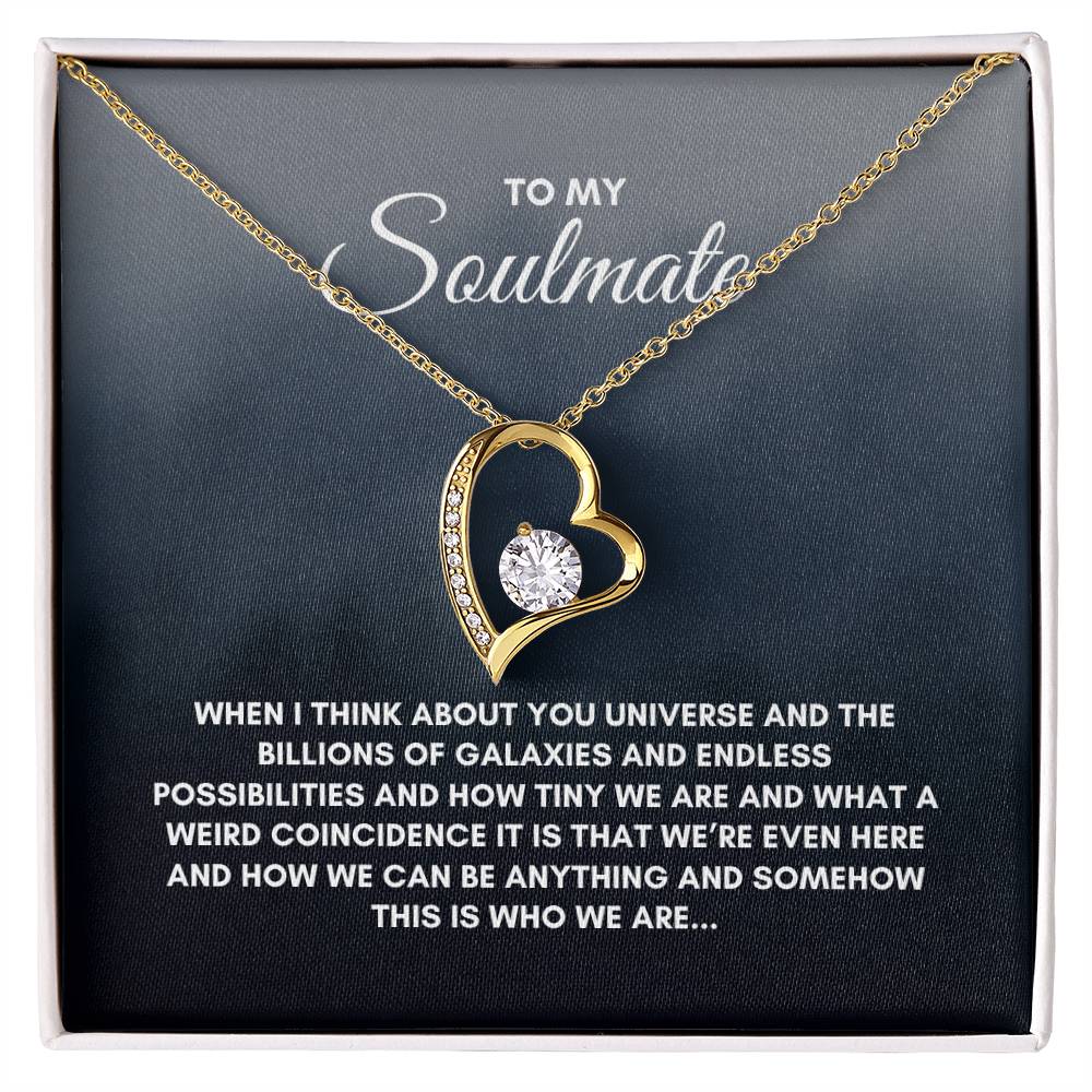 To My Soulmate | When I Think About | Forever Love Necklace