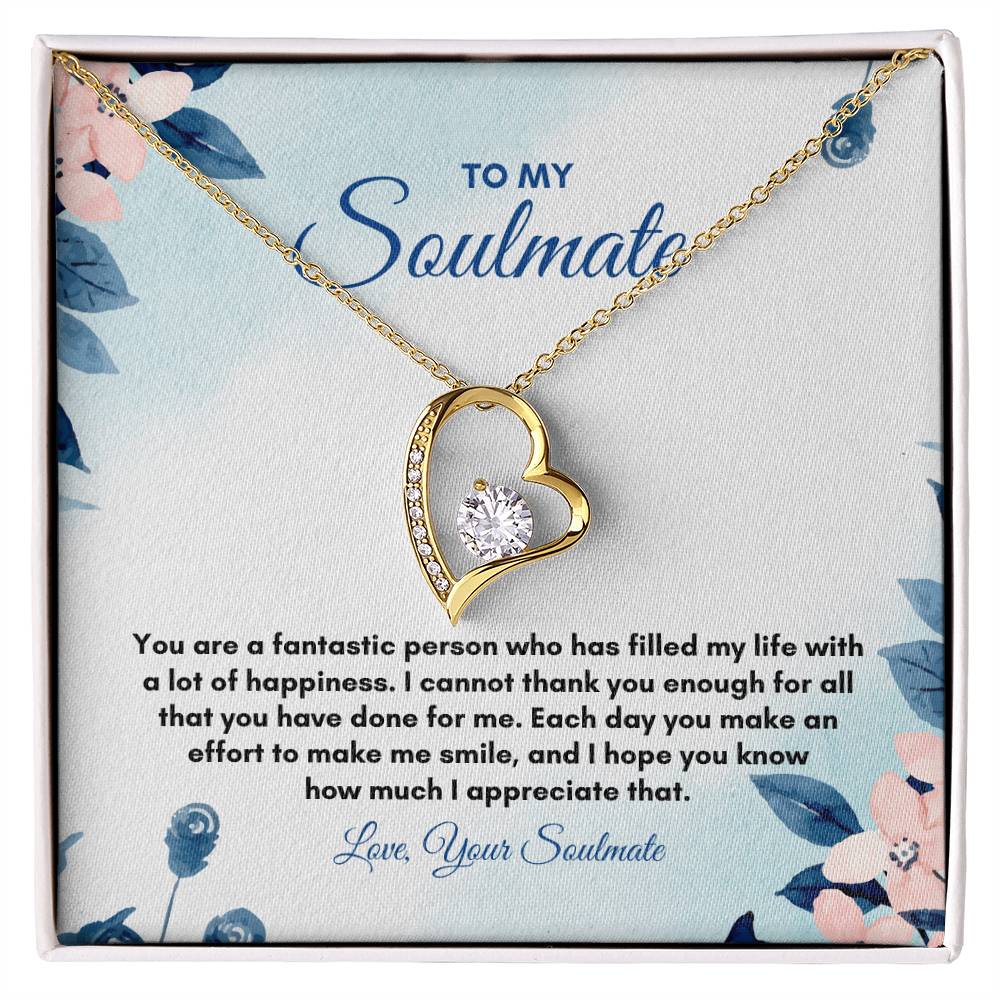 To My Soulmate | You Are A Fantastic | Forever Love Necklace