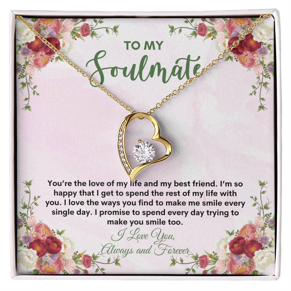 To My Soulmate | You're The Love | Forever Love Necklace