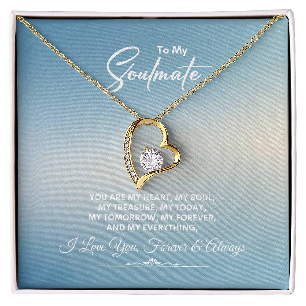 To My Soulmate | You Are My Heart | Forever Love Necklace