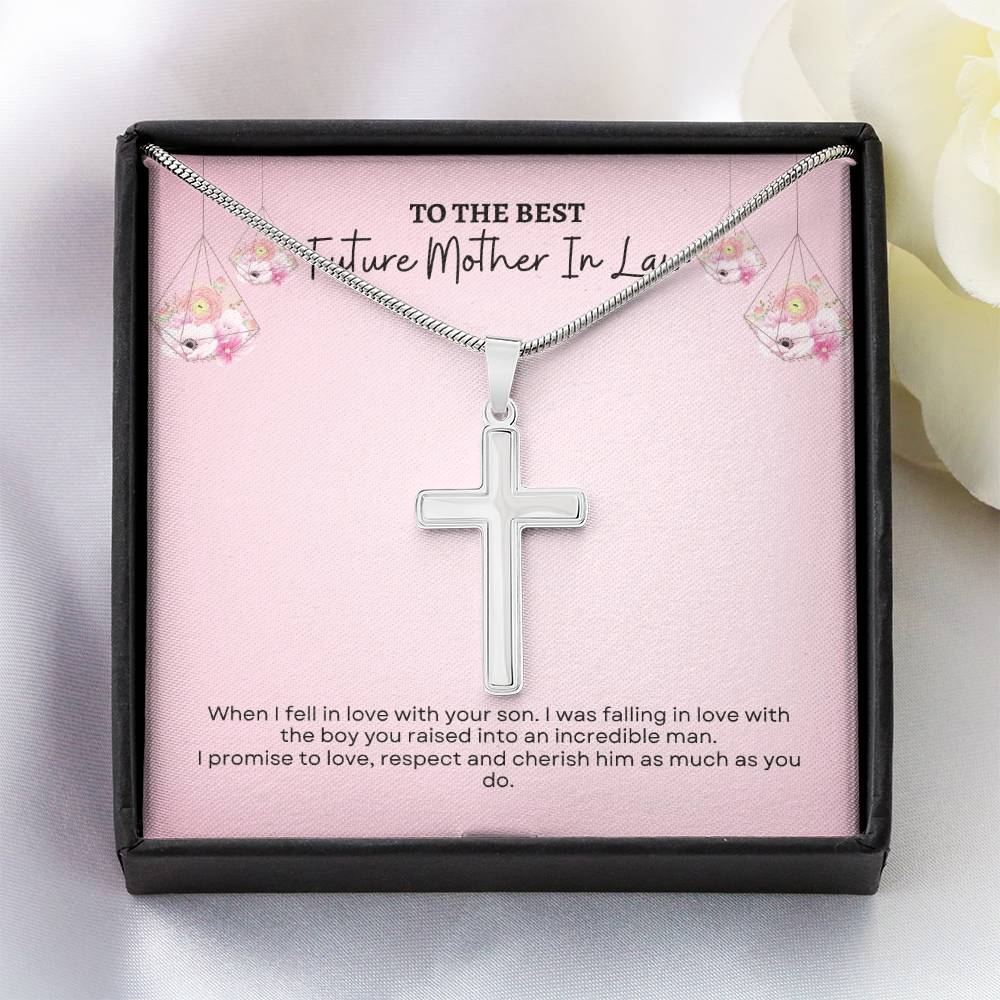 To My Mother In Law | When I Fell InLove With Your Son | Artisan Cross Necklace