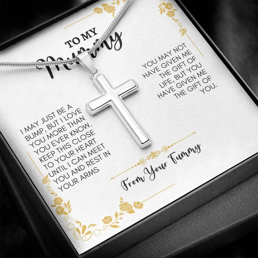 To My Mom | I May Just Be | Artisan Cross Necklace
