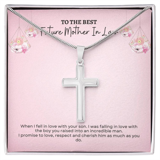 To My Mother In Law | When I Fell InLove With Your Son | Artisan Cross Necklace