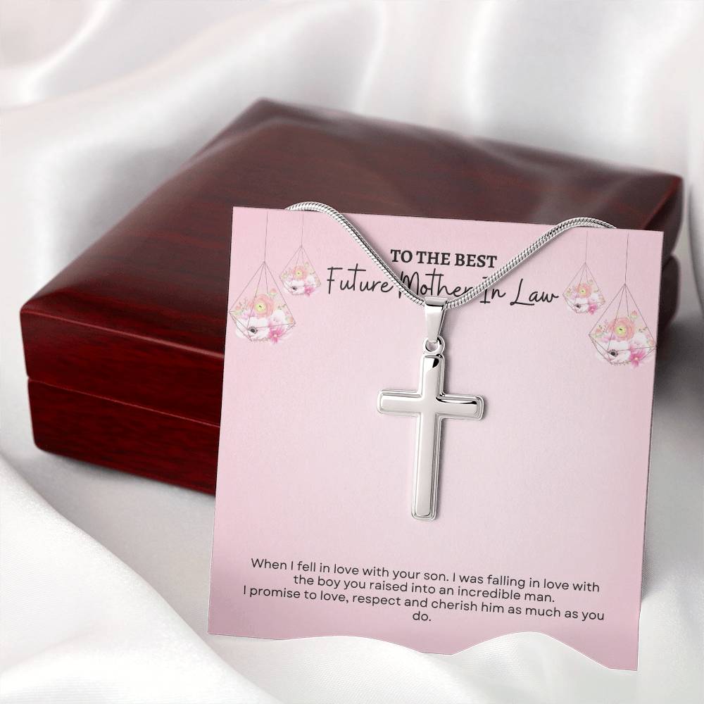 To My Mother In Law | When I Fell InLove With Your Son | Artisan Cross Necklace
