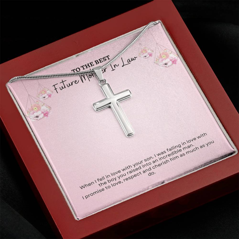 To My Mother In Law | When I Fell InLove With Your Son | Artisan Cross Necklace