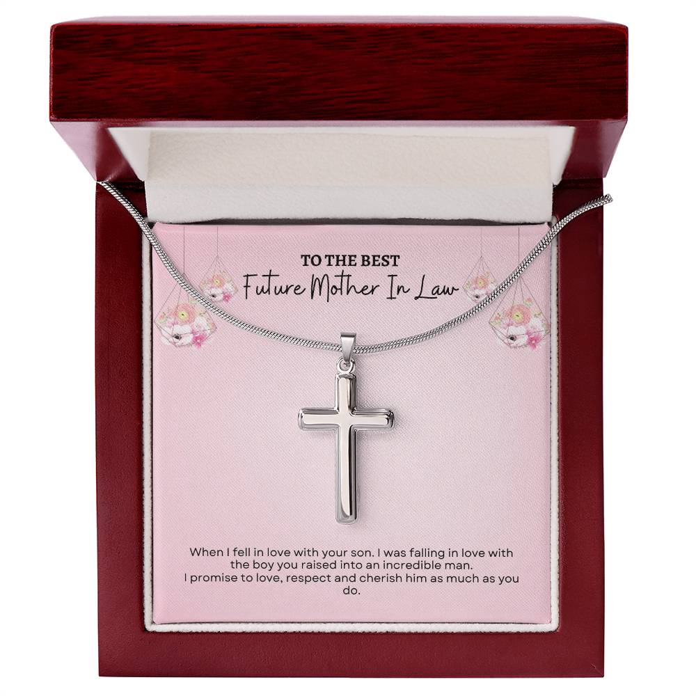To My Mother In Law | When I Fell InLove With Your Son | Artisan Cross Necklace