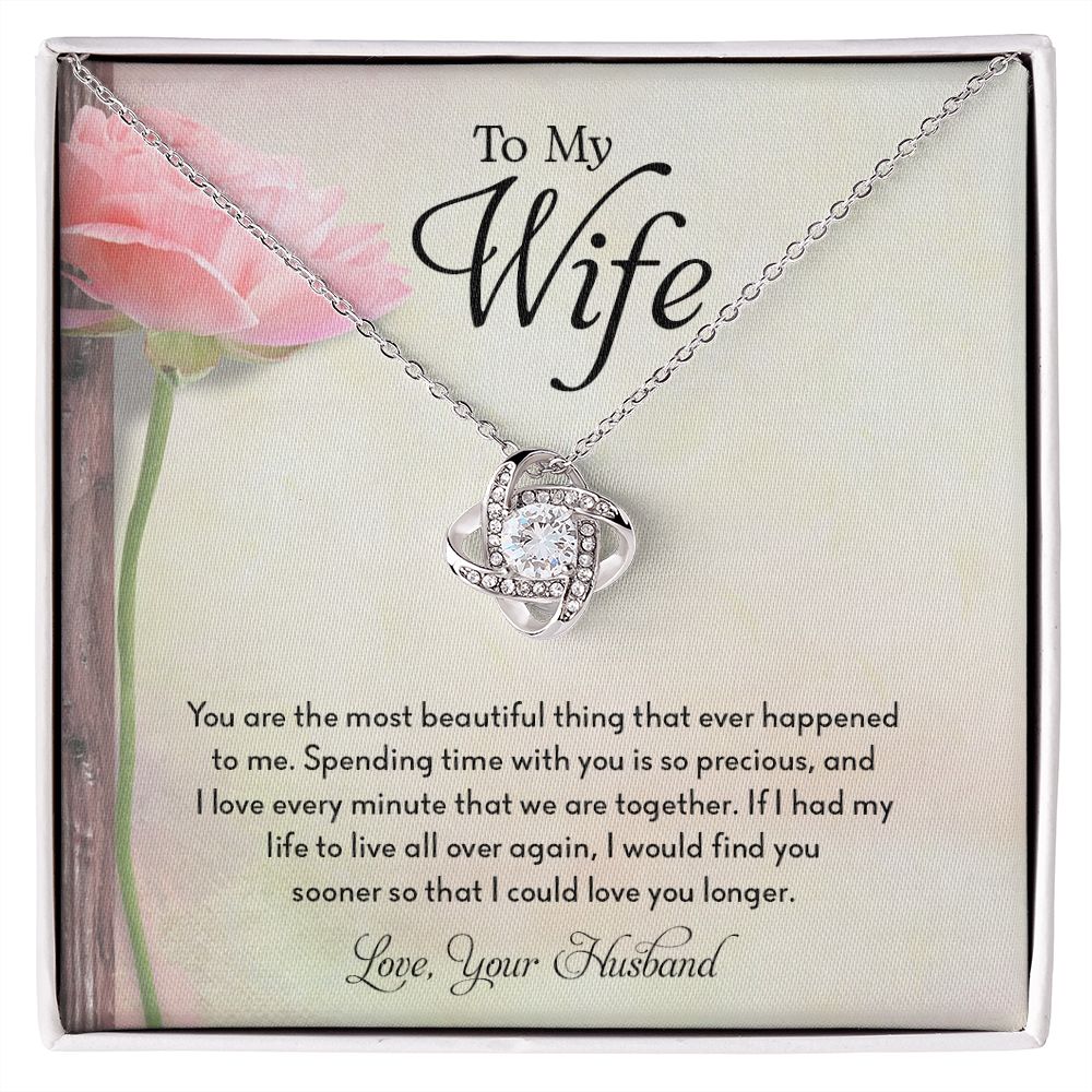 My Wife | Spend time with you - Love Knot Necklace