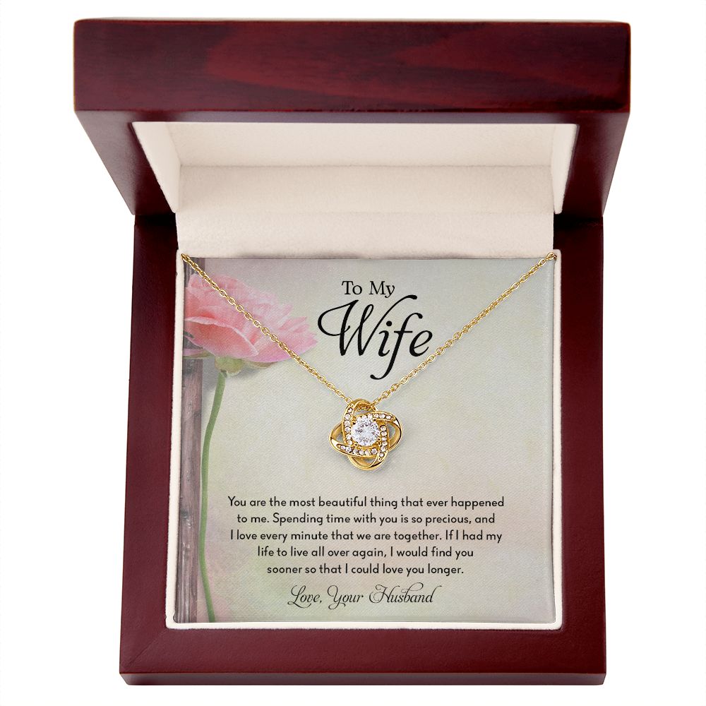 My Wife | Spend time with you - Love Knot Necklace