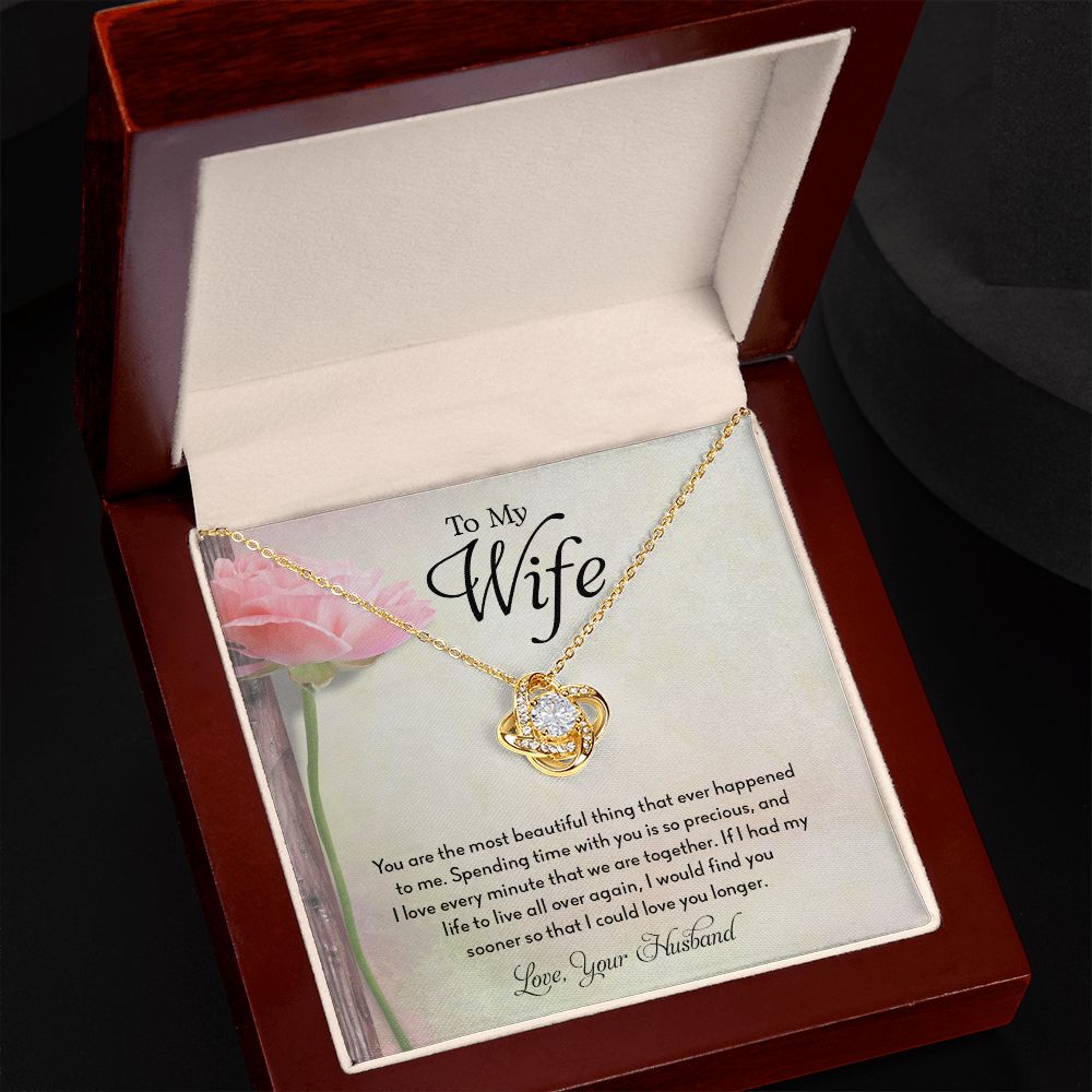 My Wife | Spend time with you - Love Knot Necklace