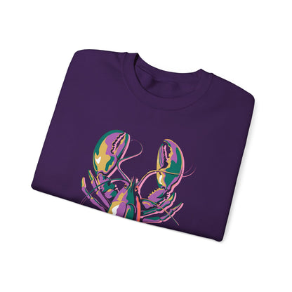 Mardi Gras | Lobster | Unisex Heavy Blend™ Crewneck Sweatshirt