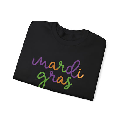 Mardi Gras | Mardi Grass Small | Unisex Heavy Blend™ Crewneck Sweatshirt