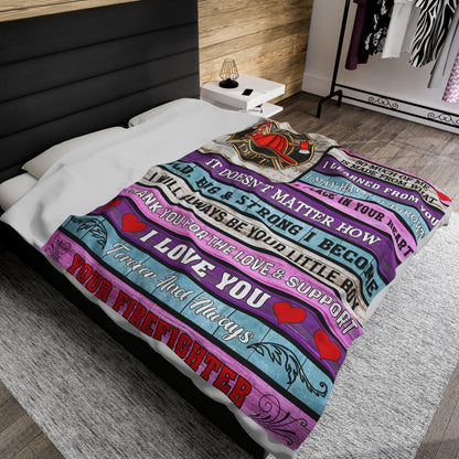 To My Mom  | So Much of Me | Velveteen Plush Blanket 80"x60"