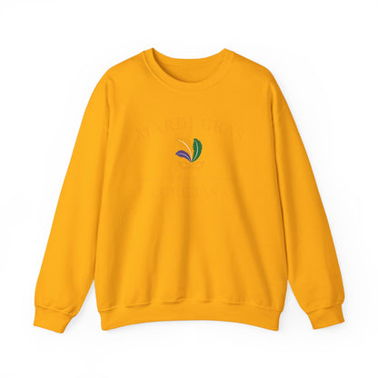 Mardi Gras | Mardi Louisiana  Gold | Unisex Heavy Blend™ Crewneck Sweatshirt