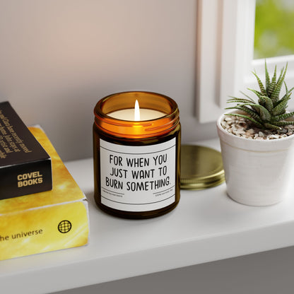Funny | For When You | Scented Candles, Coconut Apricot Wax  9oz