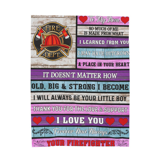 To My Mom  | So Much of Me | Velveteen Plush Blanket 80"x60"
