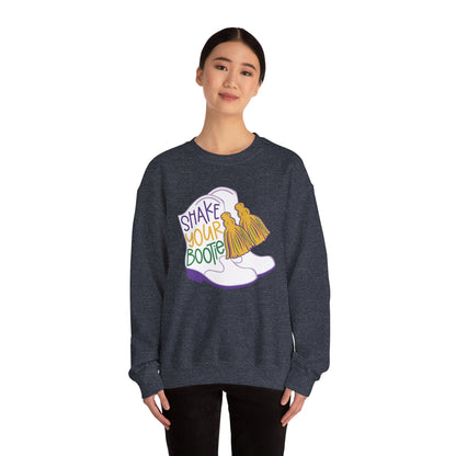 Mardi Gras | Boots | Unisex Heavy Blend™ Crewneck Sweatshirt