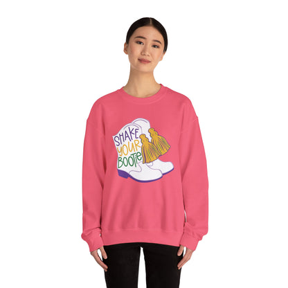 Mardi Gras | Boots | Unisex Heavy Blend™ Crewneck Sweatshirt