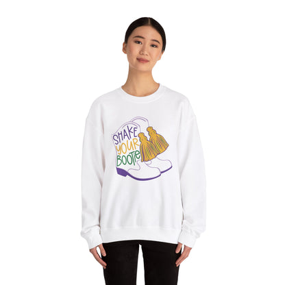 Mardi Gras | Boots | Unisex Heavy Blend™ Crewneck Sweatshirt
