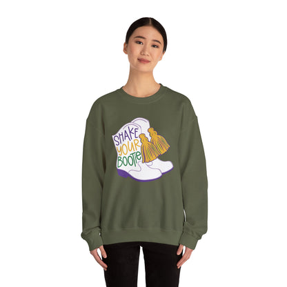 Mardi Gras | Boots | Unisex Heavy Blend™ Crewneck Sweatshirt